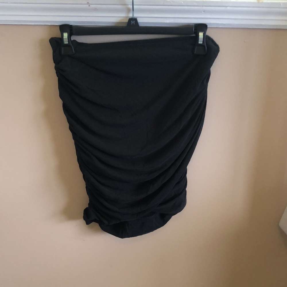 Forever 21 Ruched Jersey Knit Mini Skirt